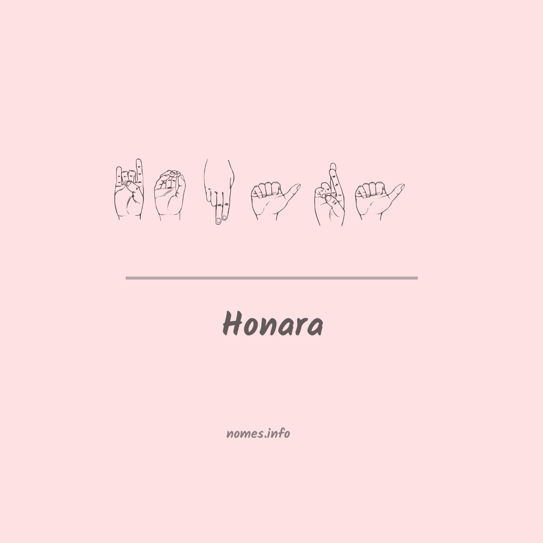 Honara em Libras