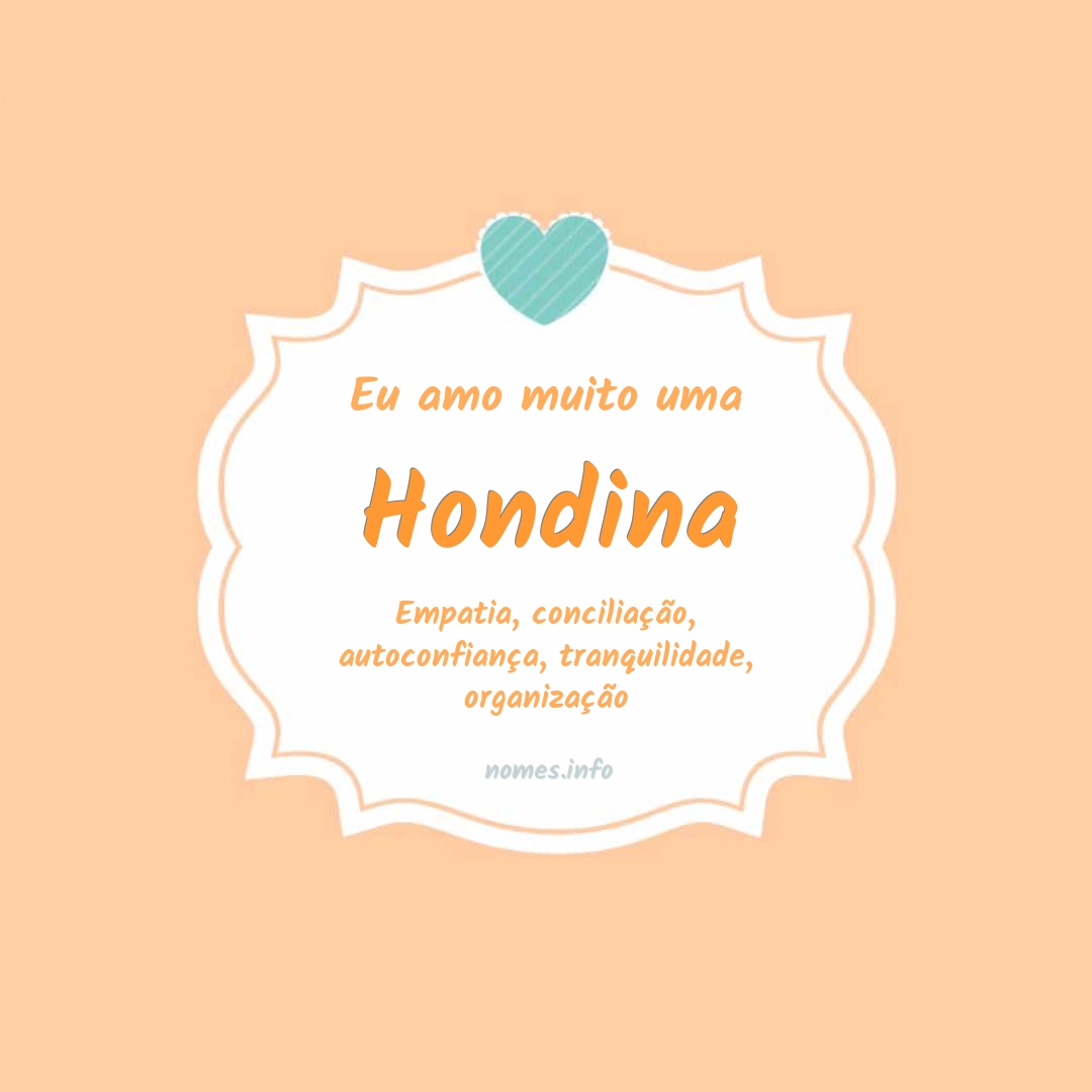 Eu amo muito Hondina