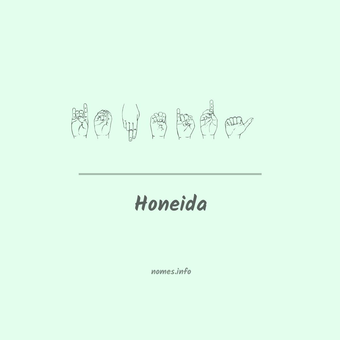 Honeida em Libras