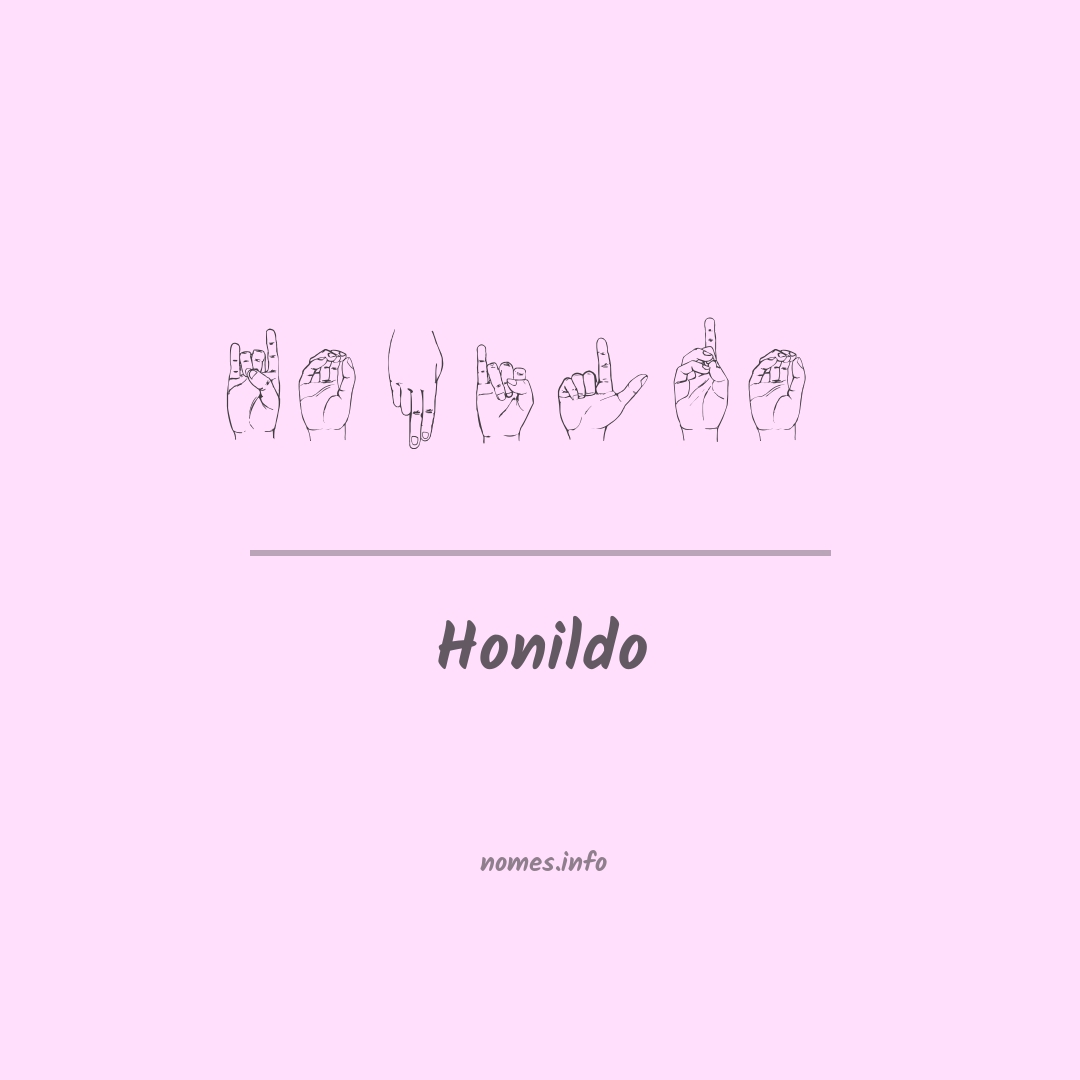Honildo em Libras