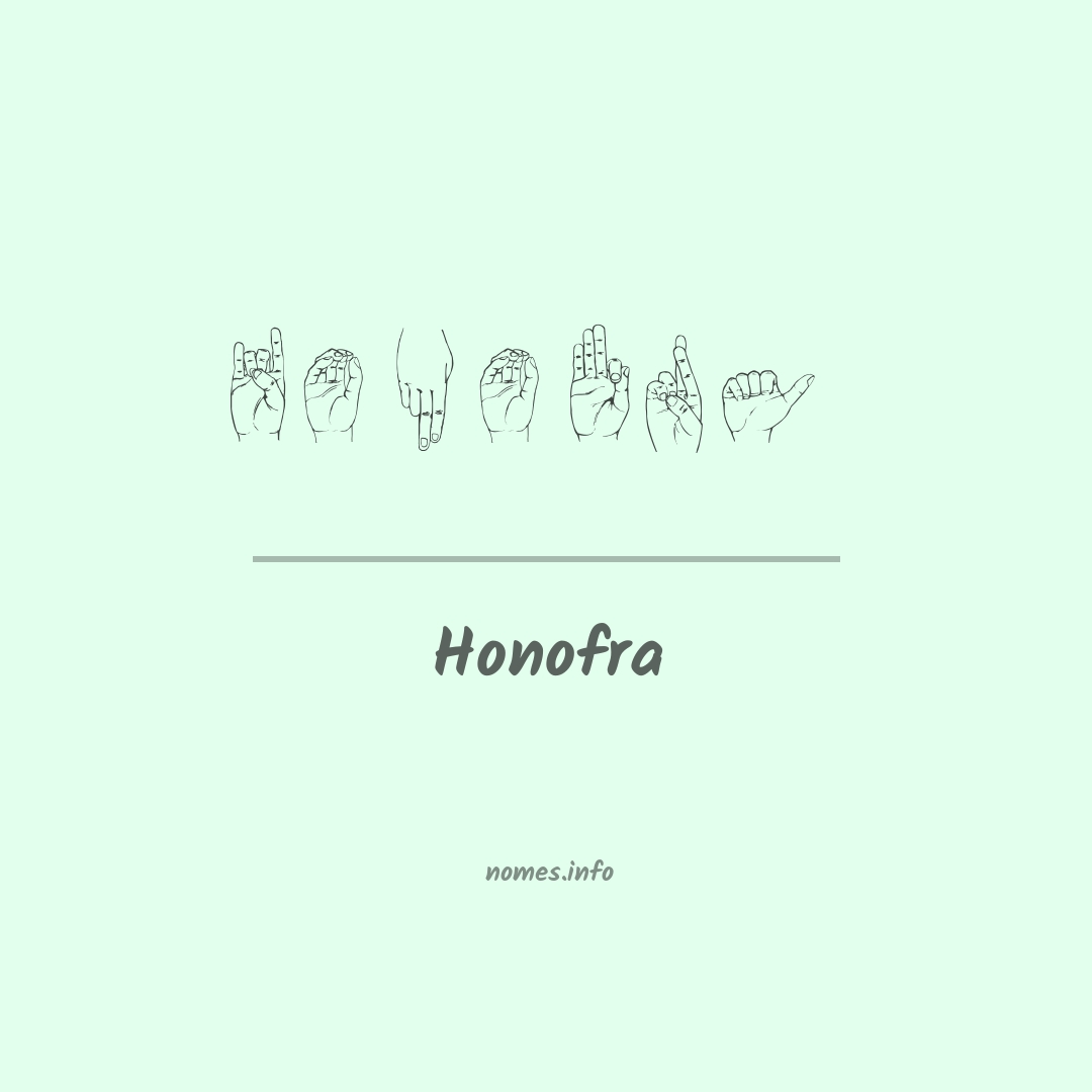 Honofra em Libras