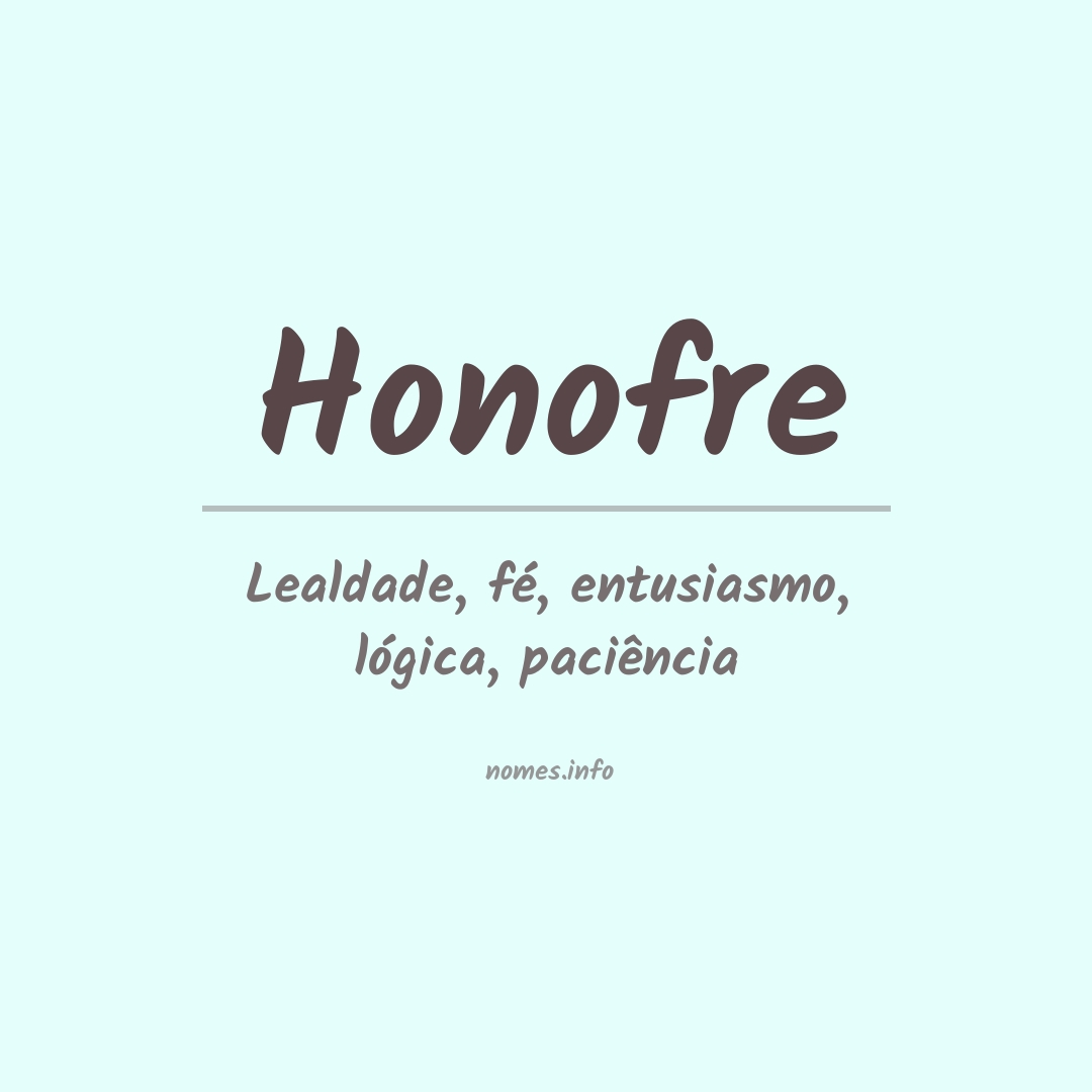 Significado do nome Honofre