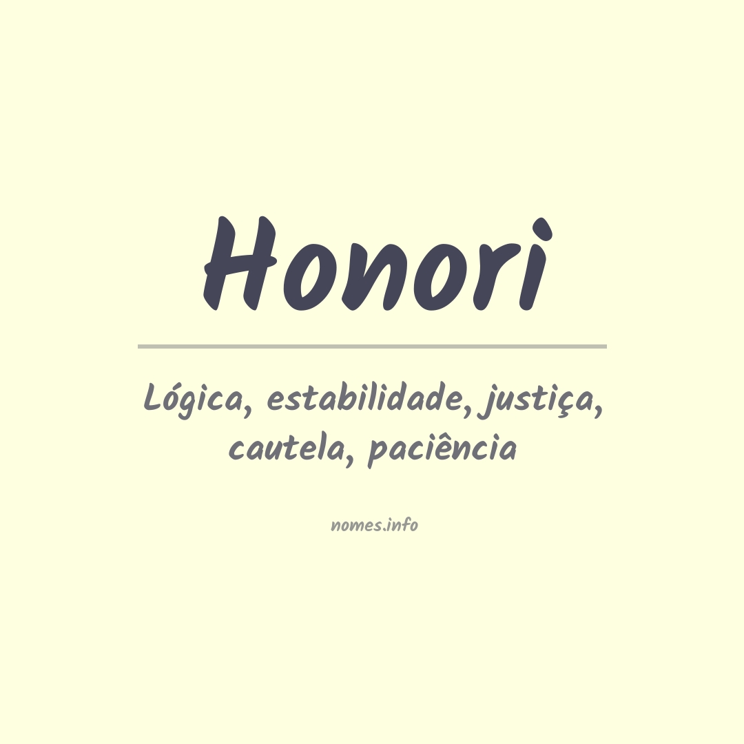 Significado do nome Honori