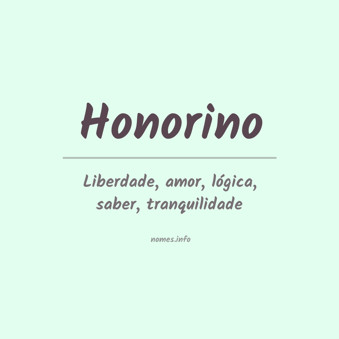 Significado do nome Honorino