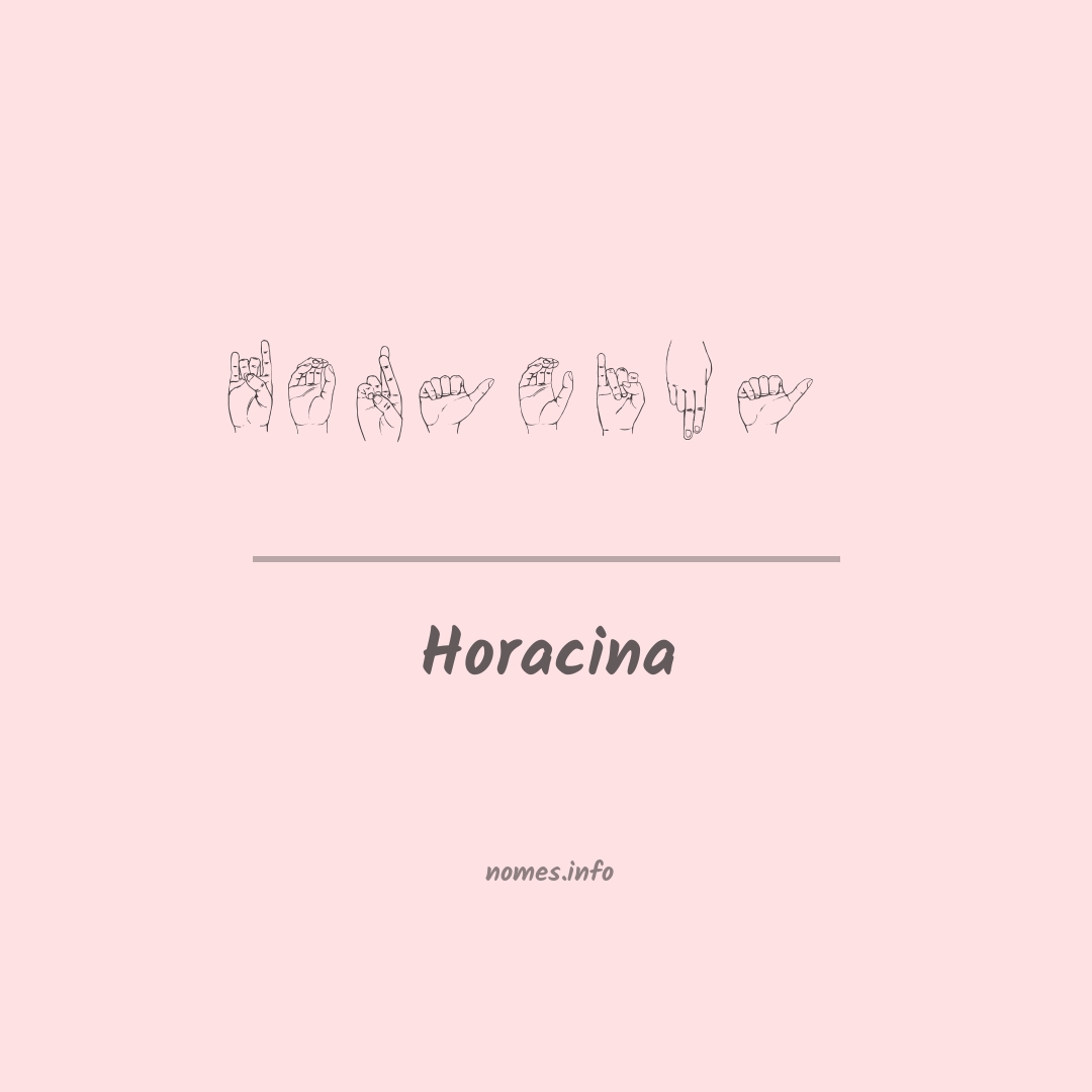 Horacina em Libras