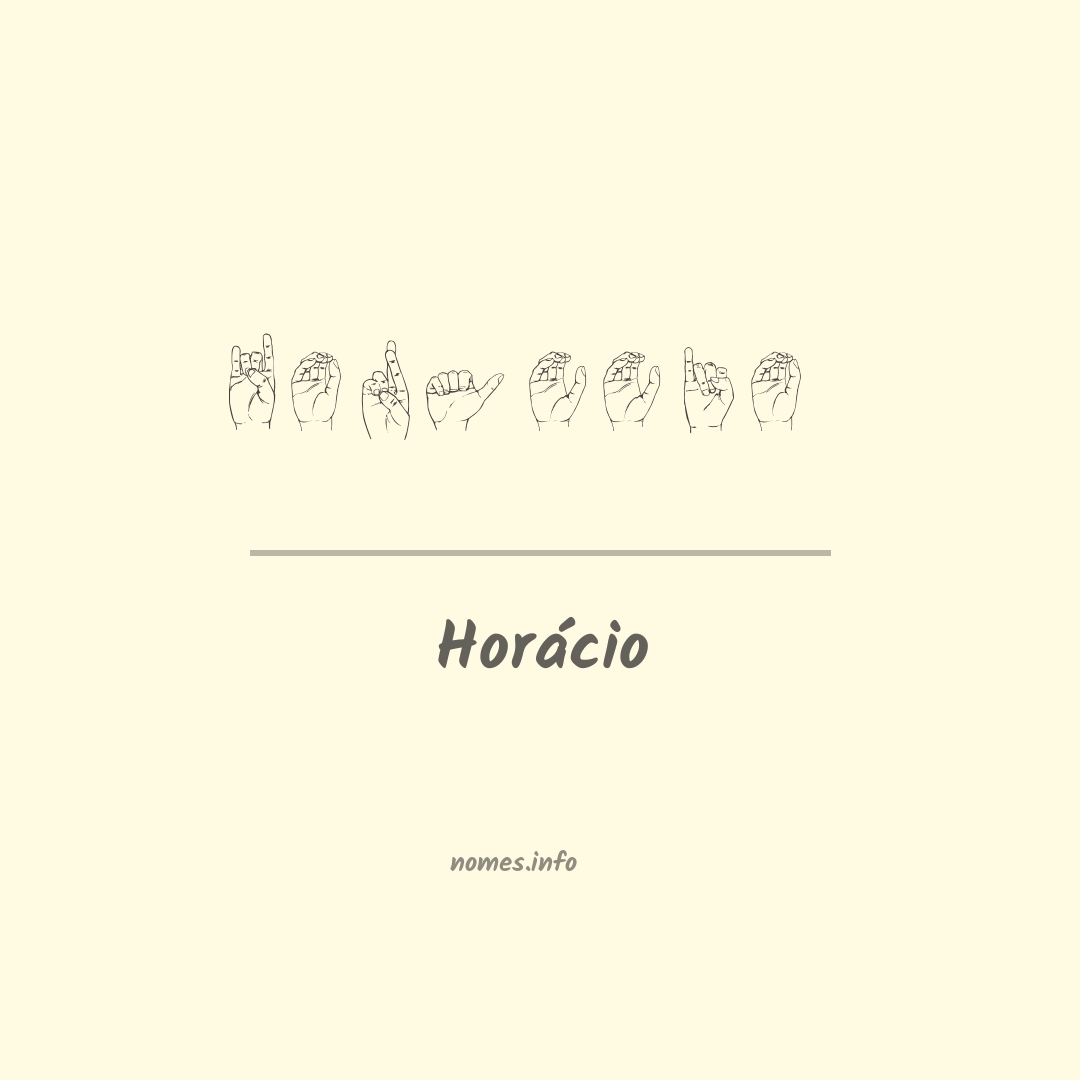 Horácio em Libras