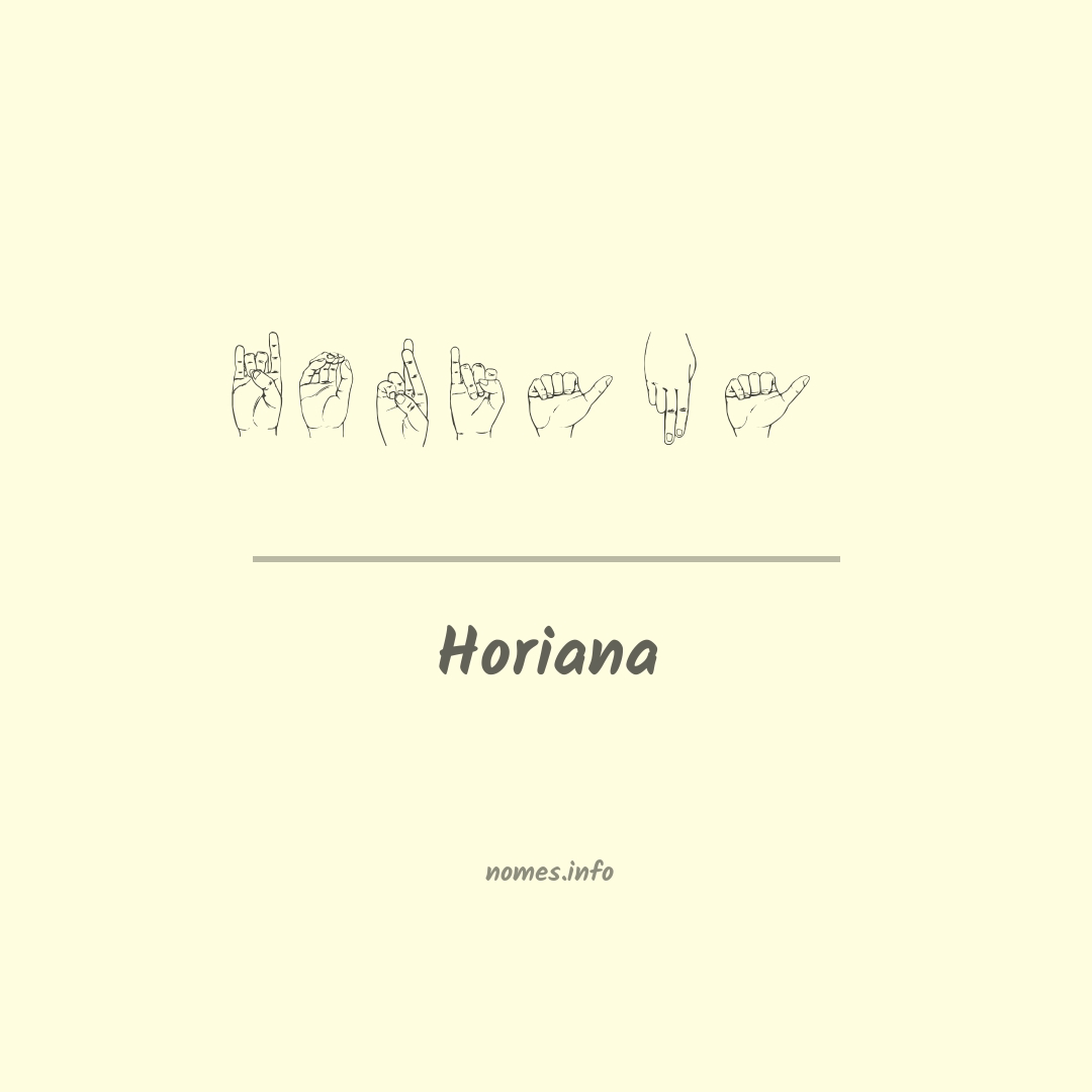 Horiana em Libras