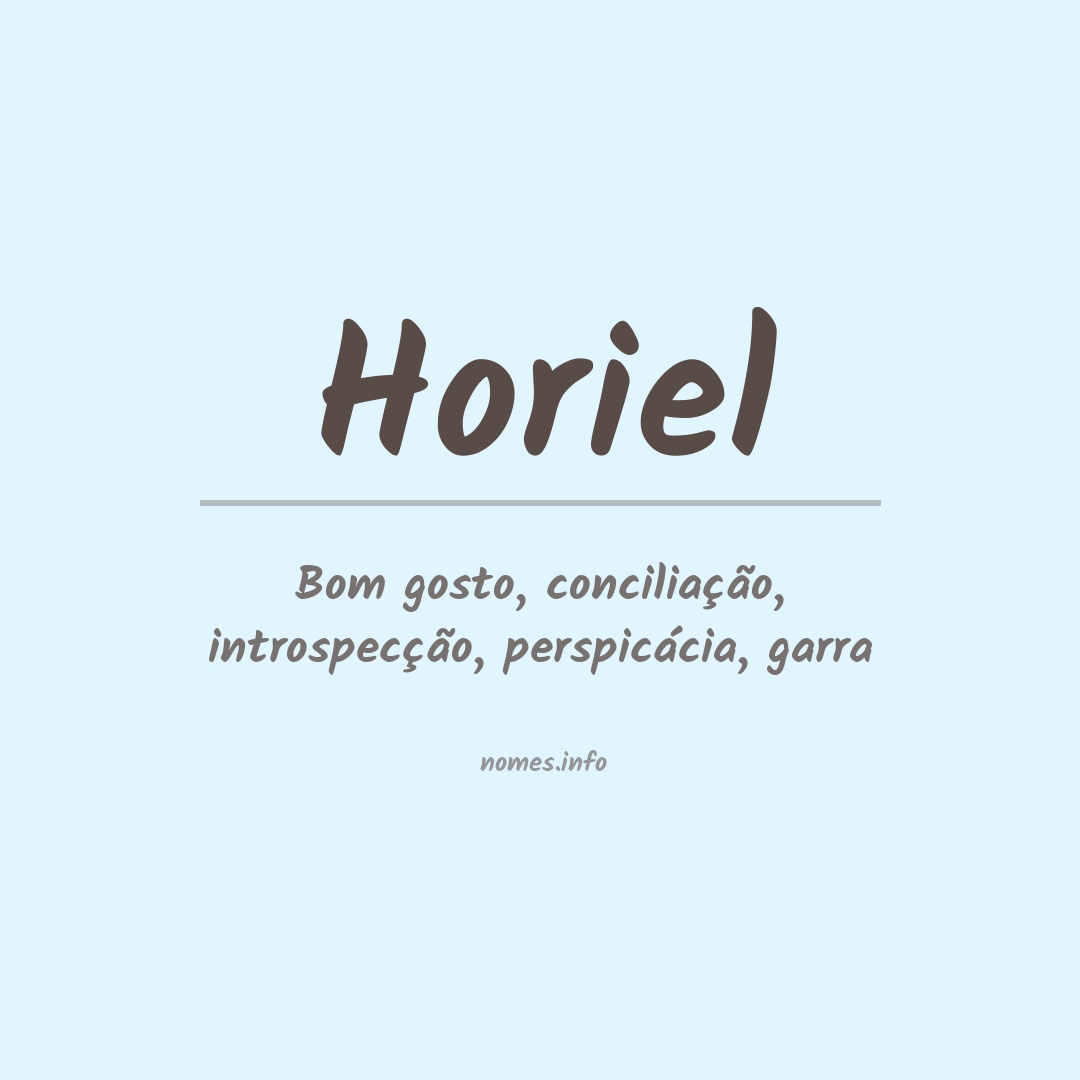 Significado do nome Horiel