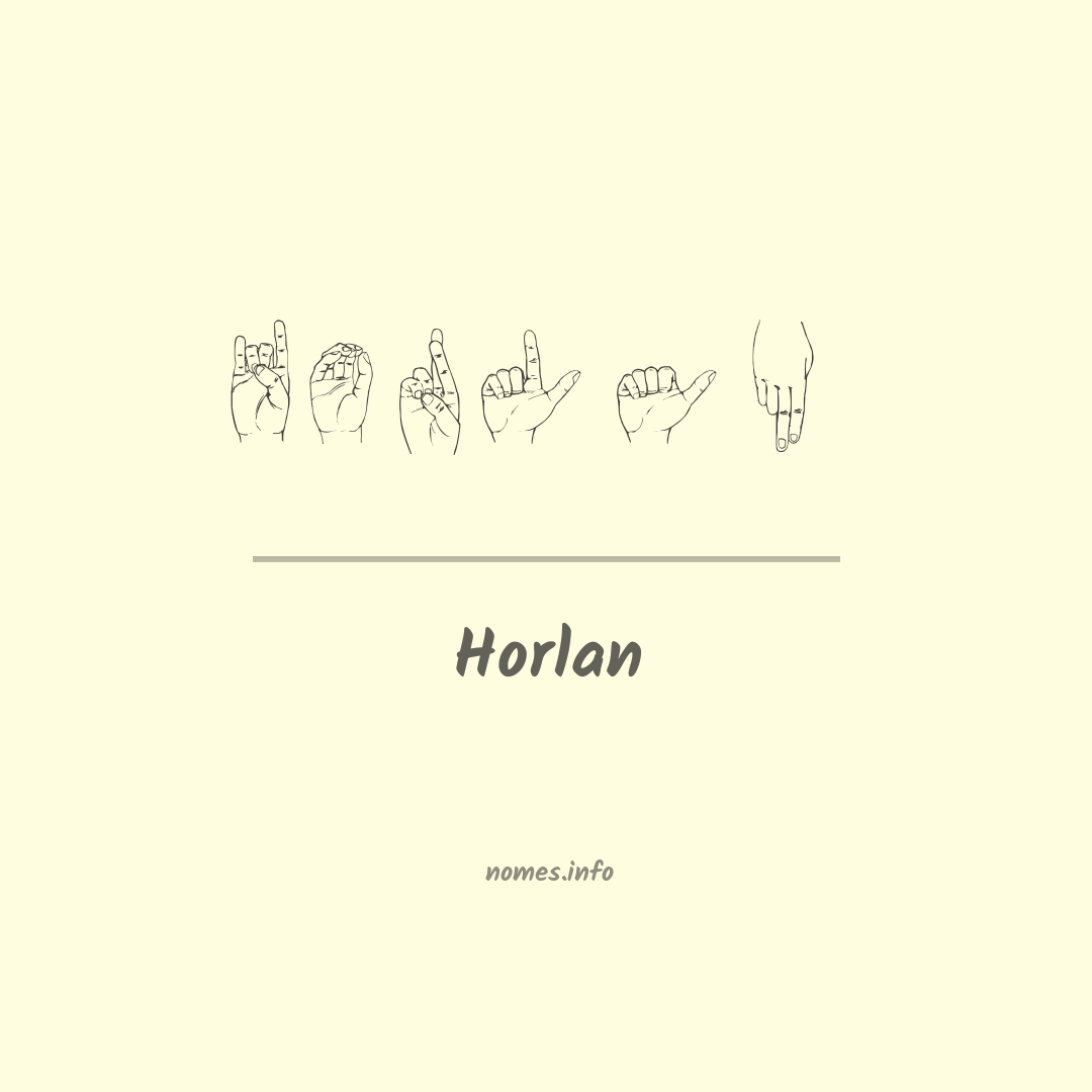 Horlan em Libras