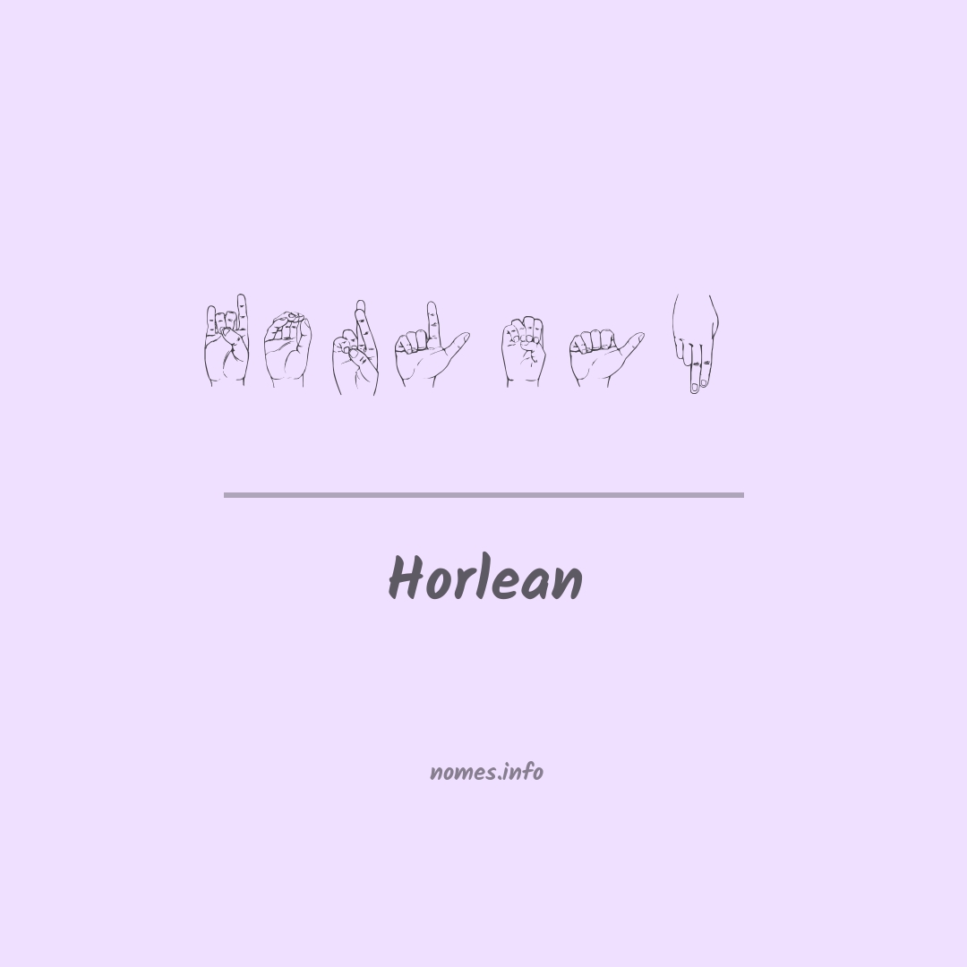 Horlean em Libras