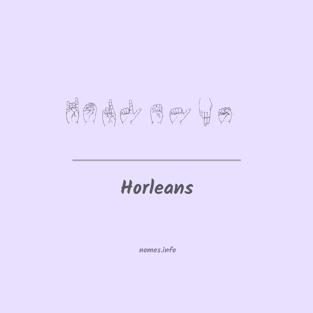 Horleans em Libras