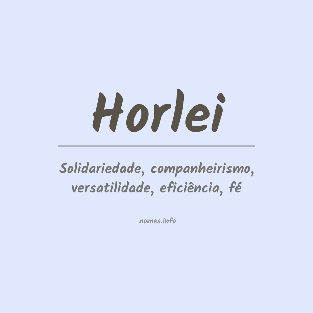 Significado do nome Horlei