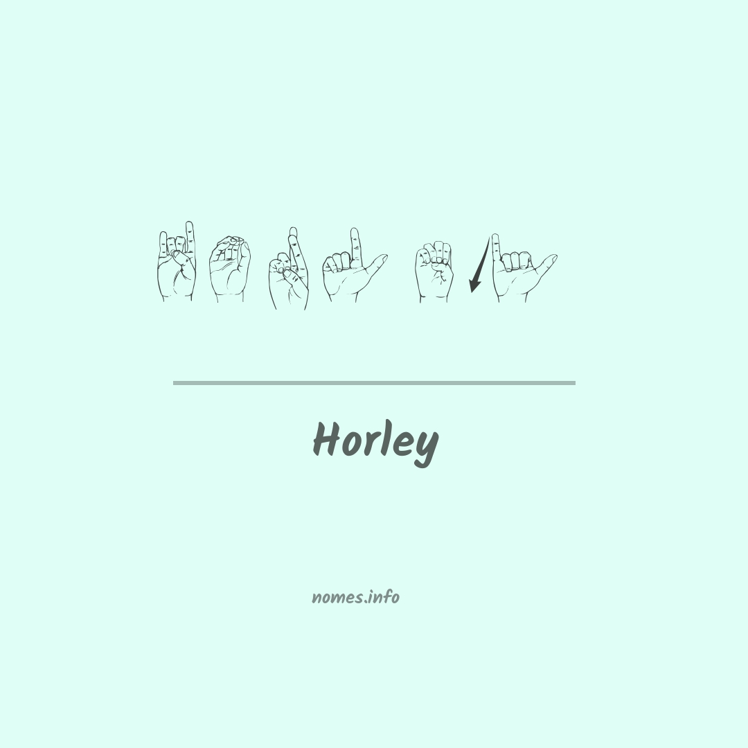 Horley em Libras