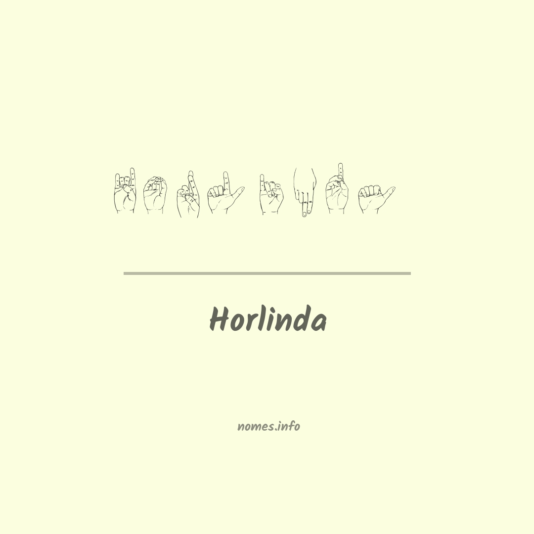 Horlinda em Libras