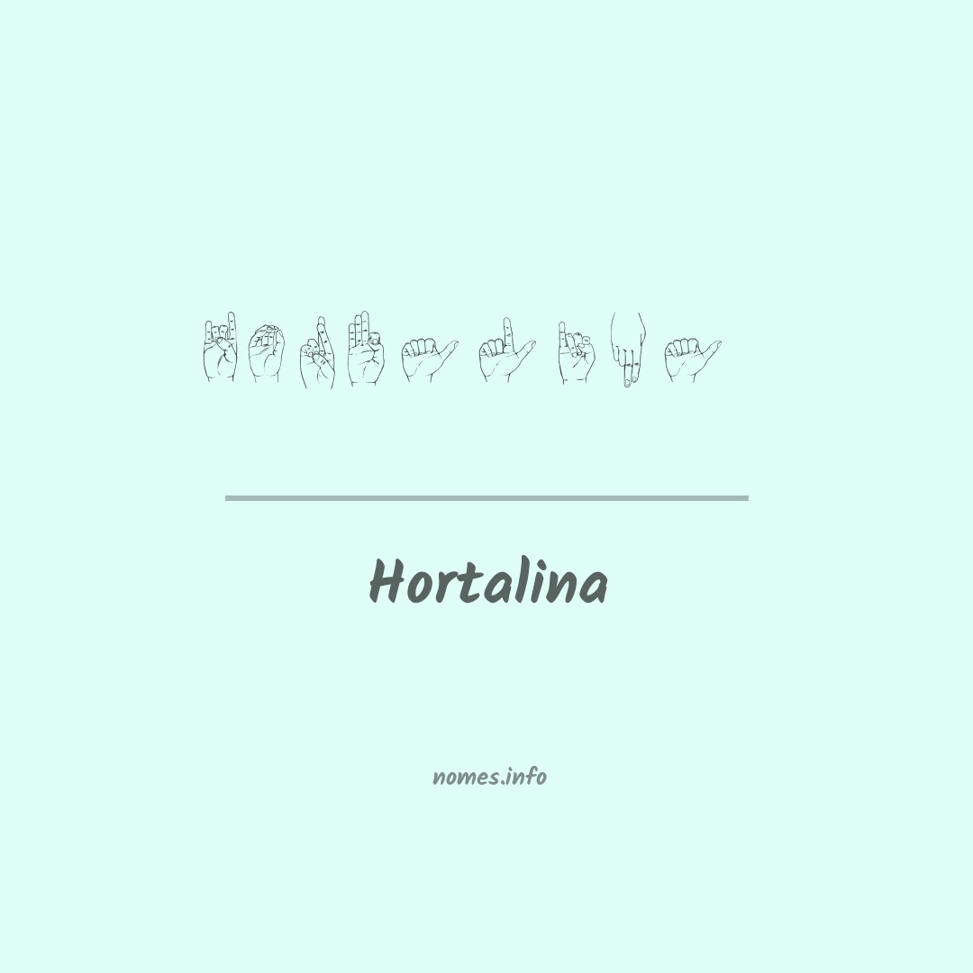 Hortalina em Libras