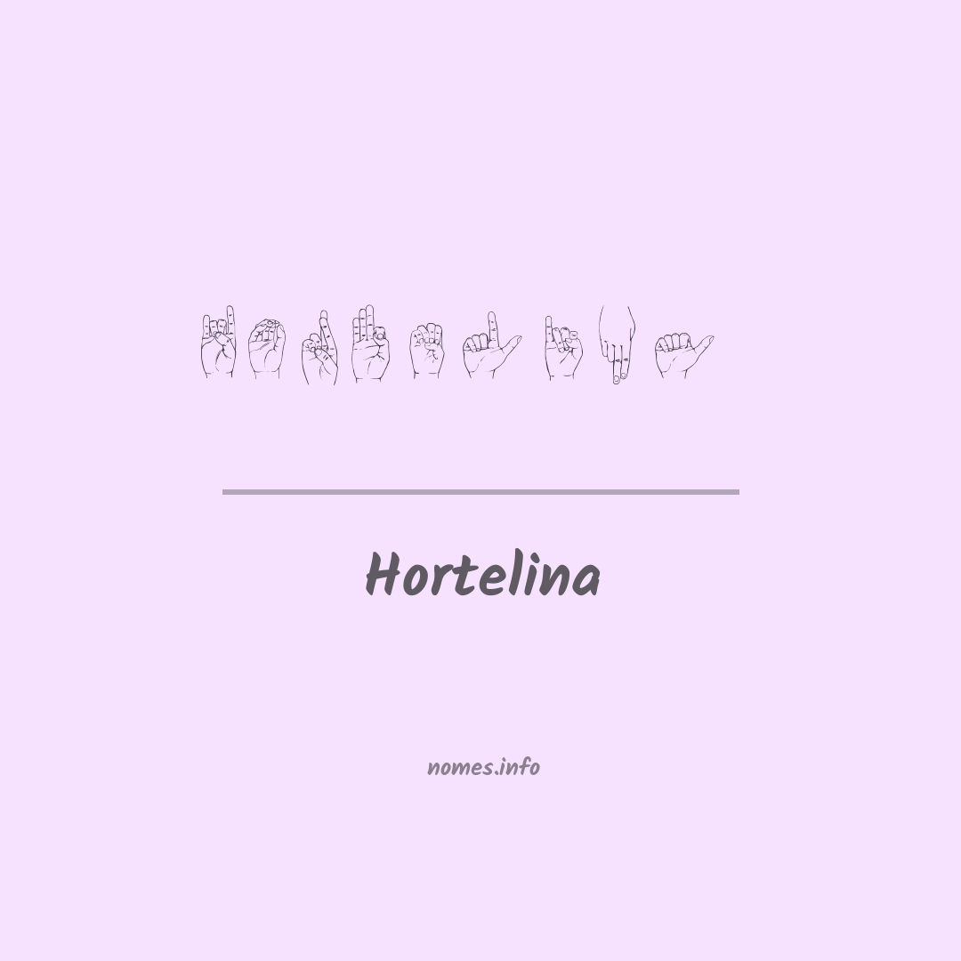 Hortelina em Libras