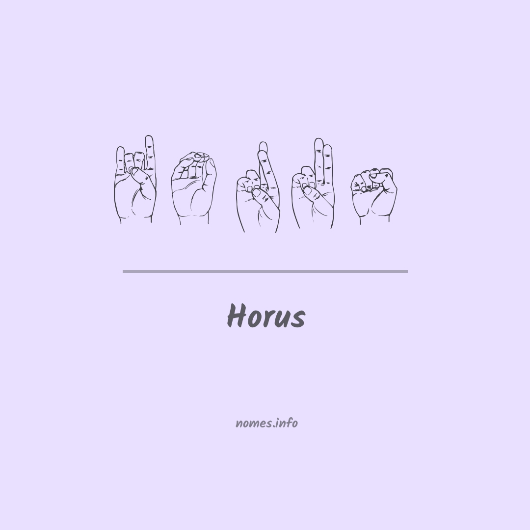 Horus em Libras