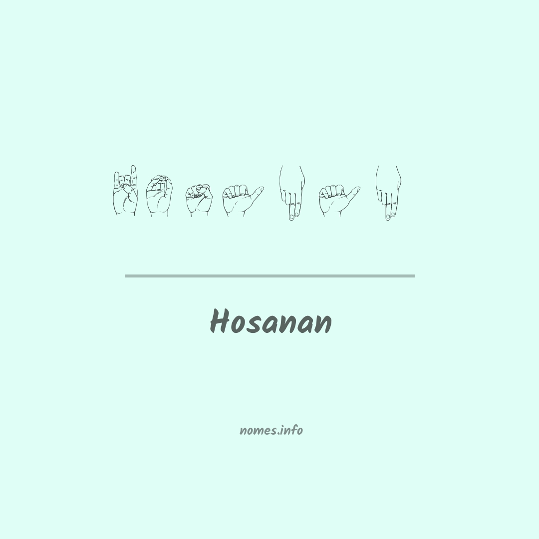 Hosanan em Libras