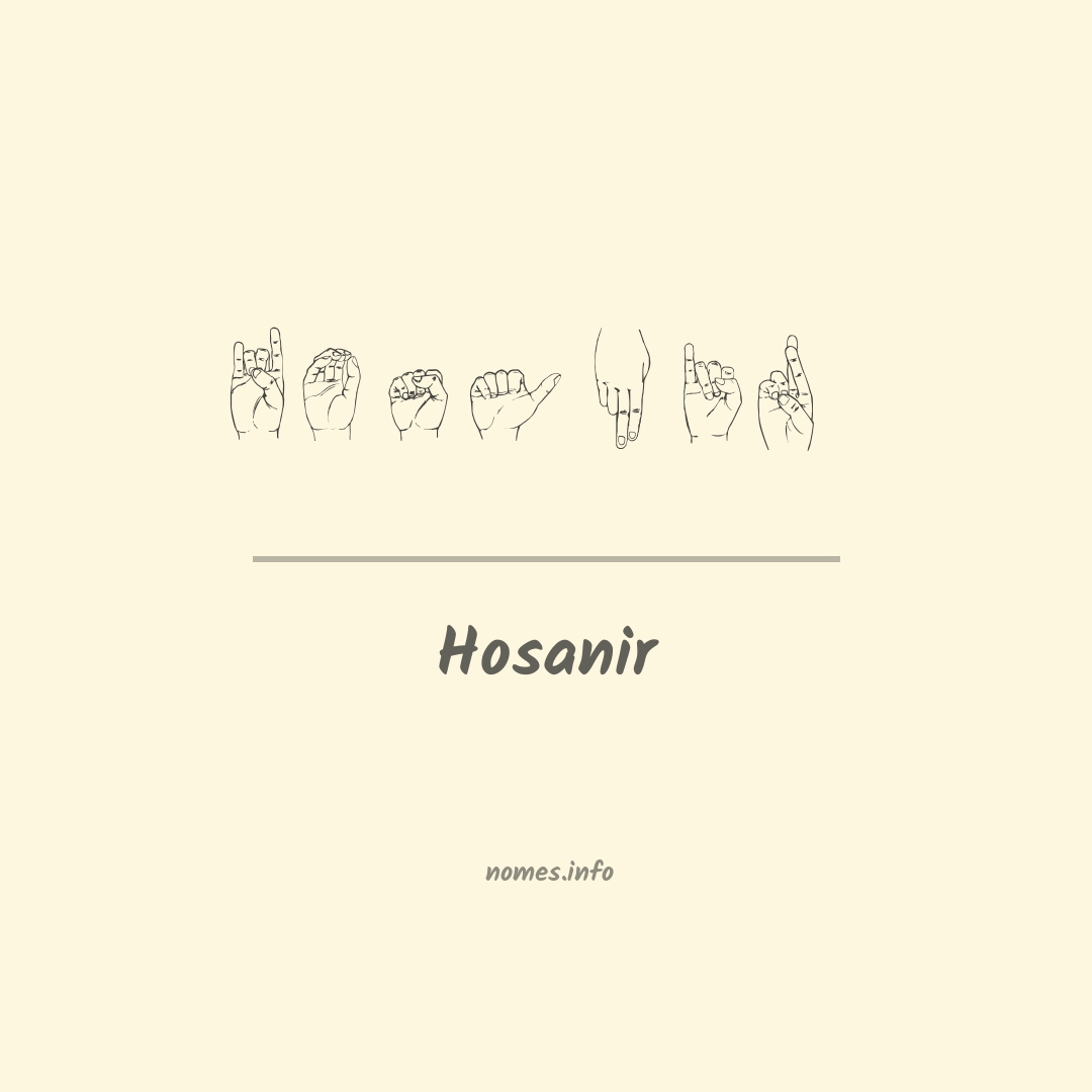 Hosanir em Libras