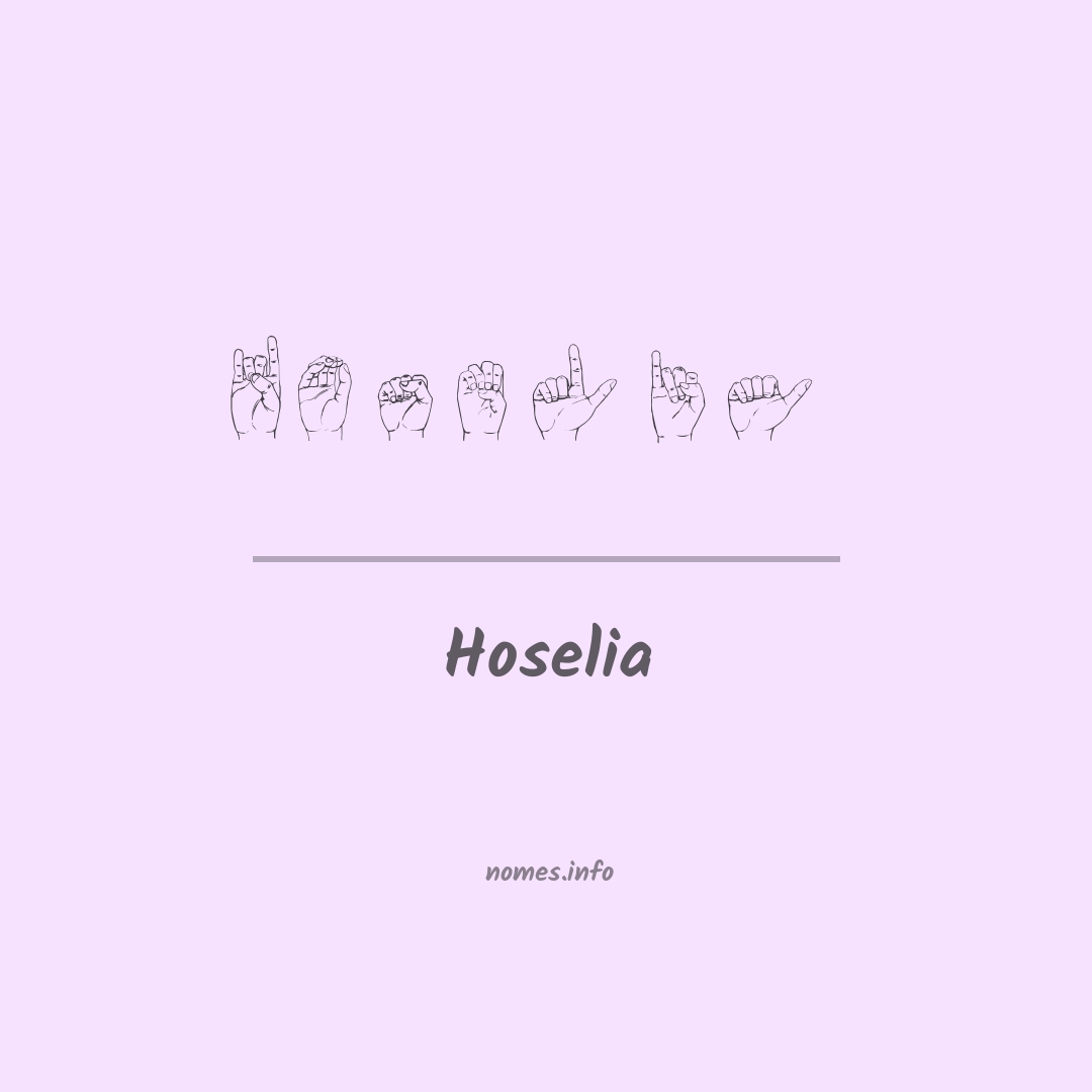 Hoselia em Libras