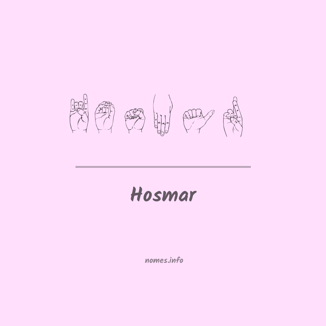 Hosmar em Libras