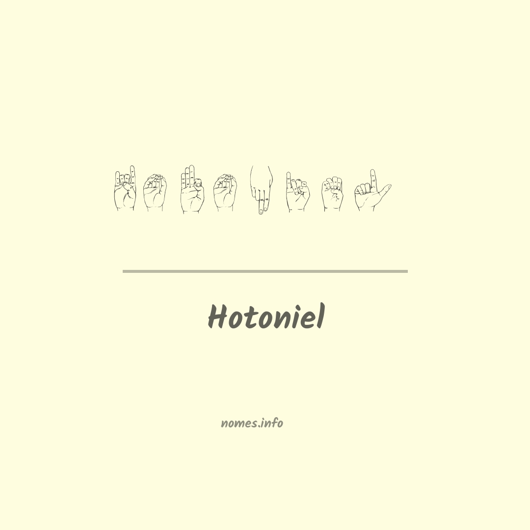 Hotoniel em Libras