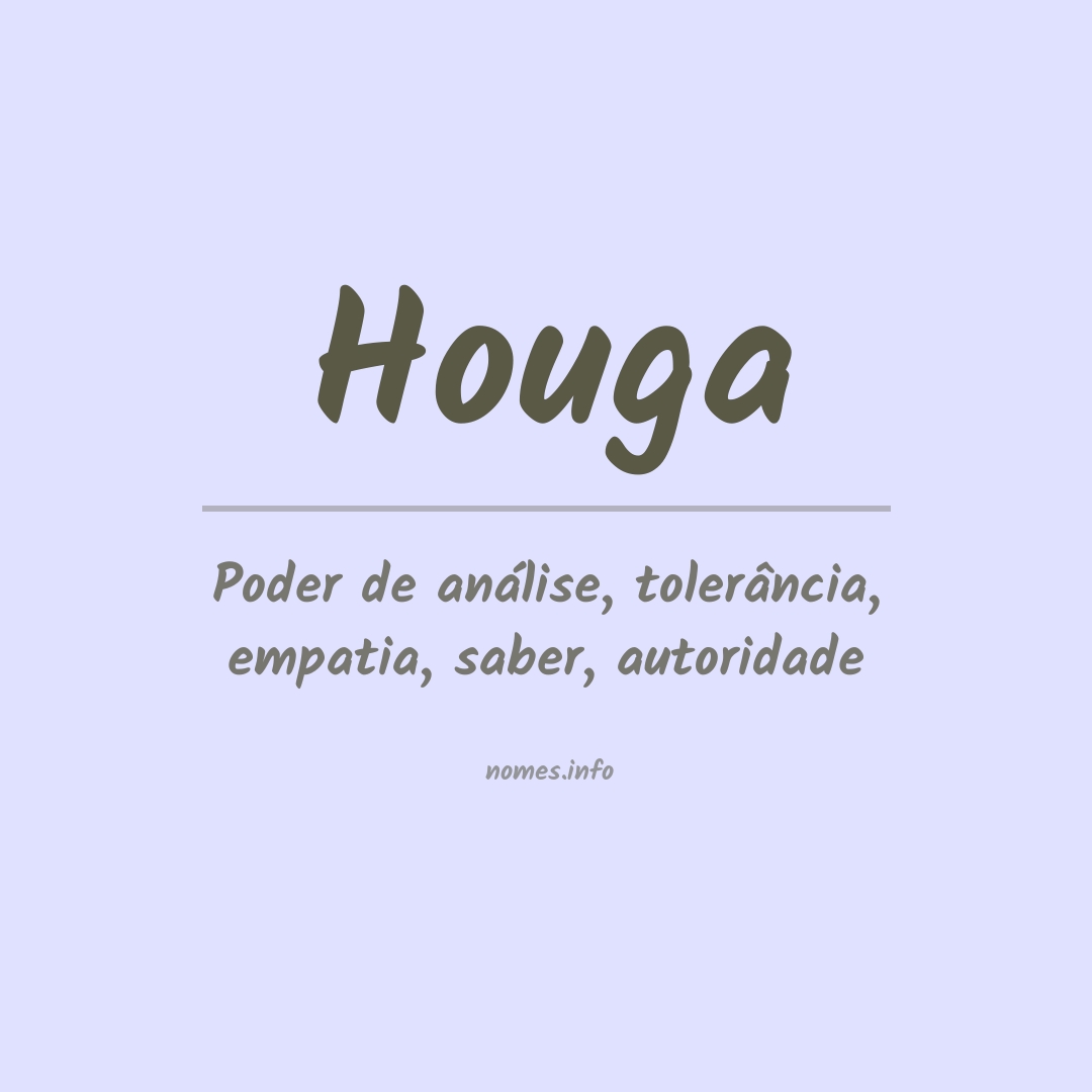 Significado do nome Houga