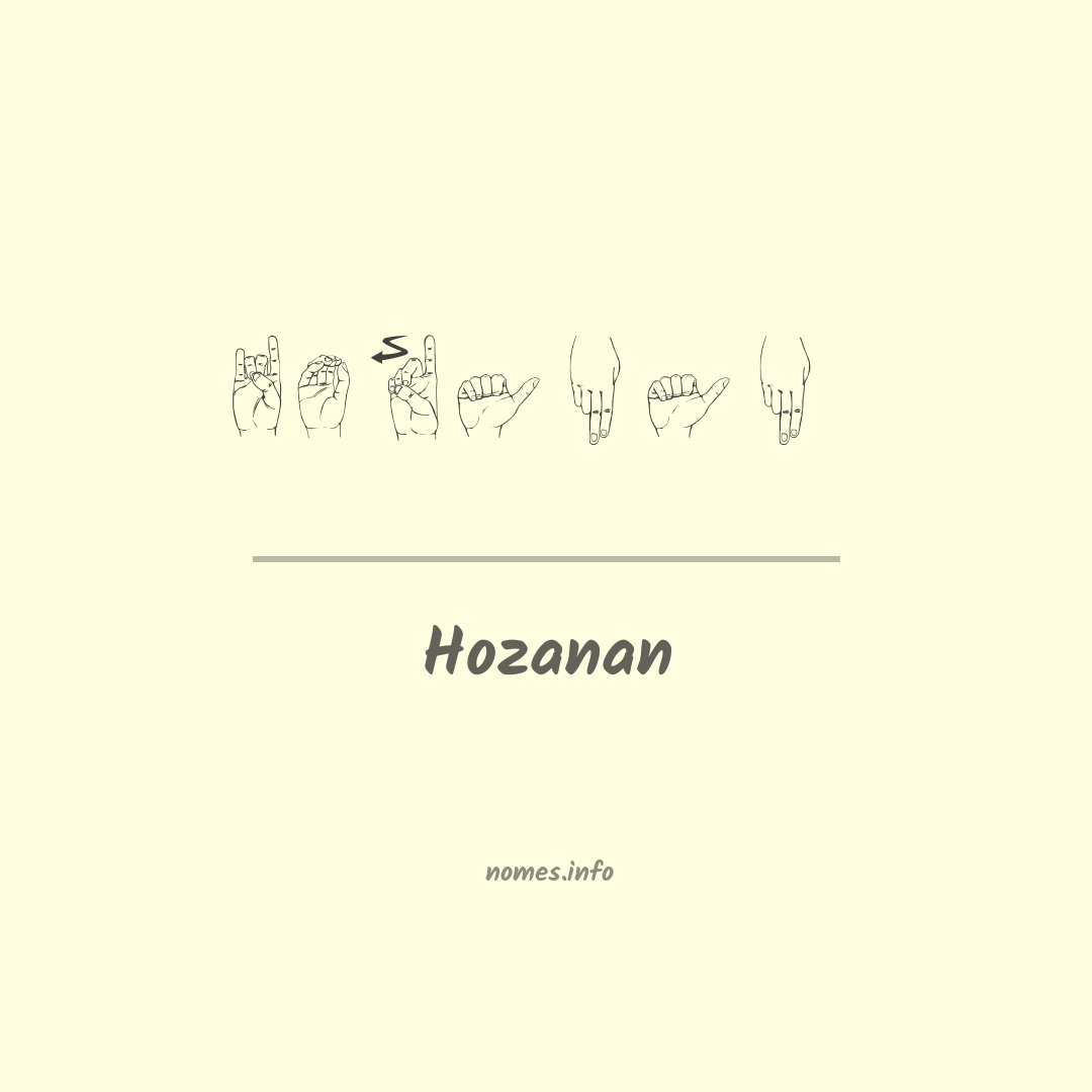 Hozanan em Libras