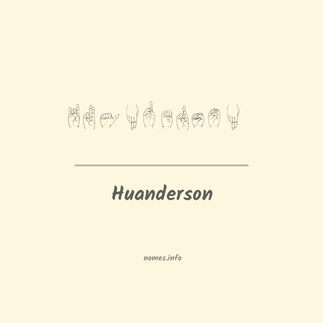 Huanderson em Libras