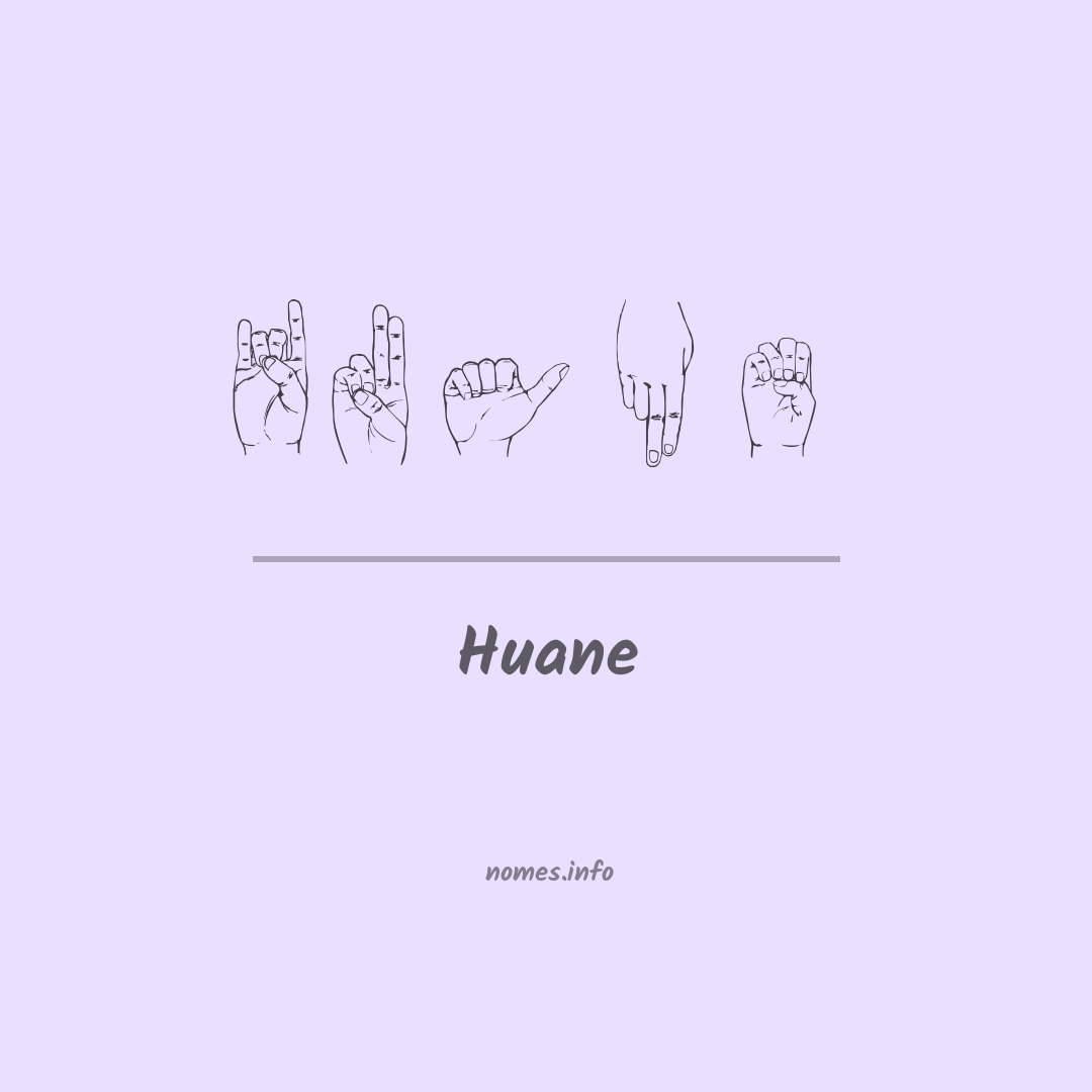 Huane em Libras