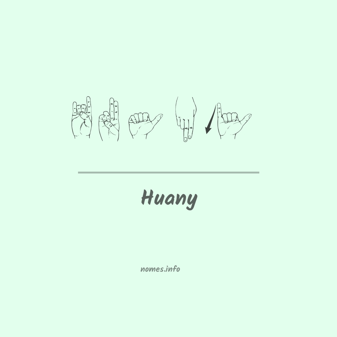 Huany em Libras