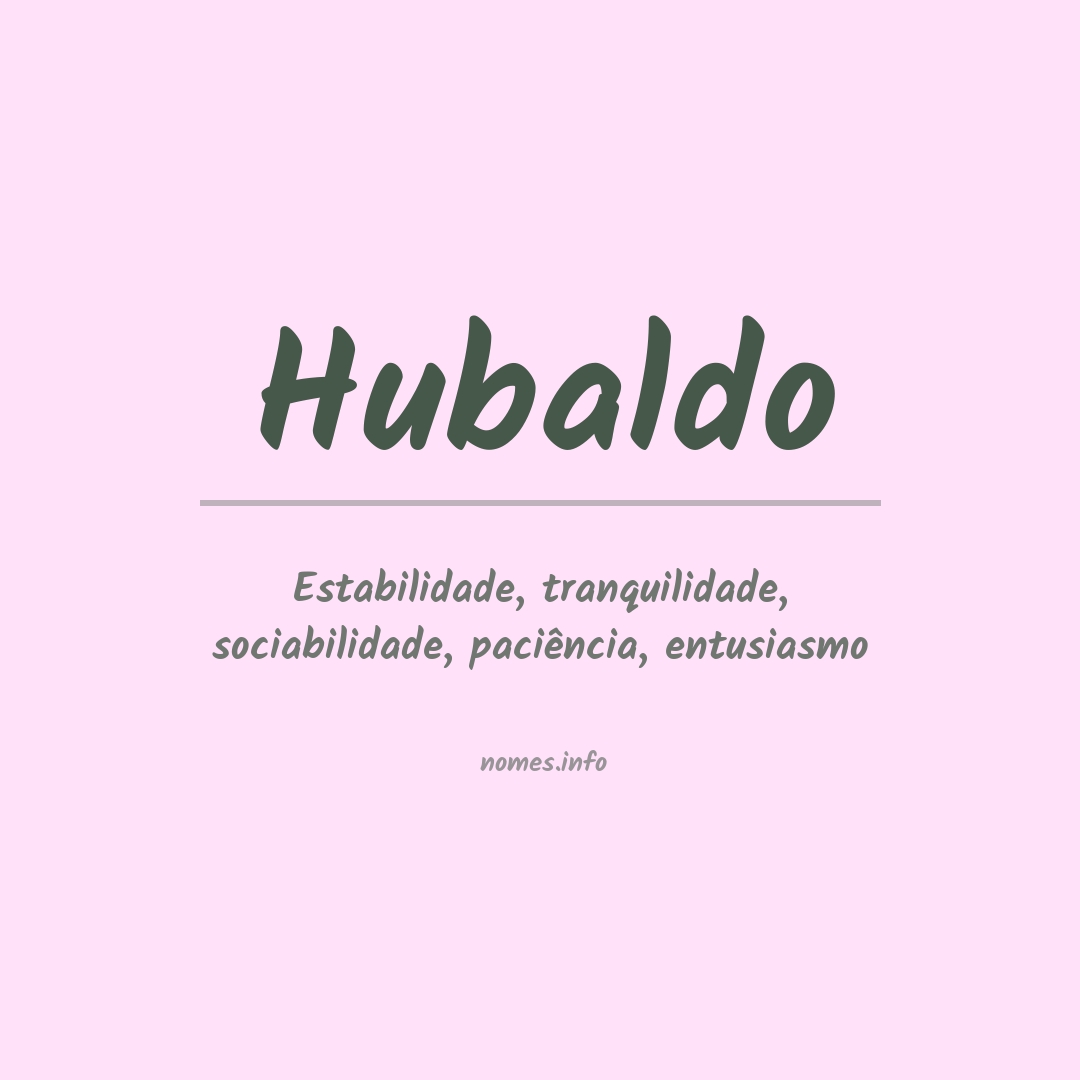 Significado do nome Hubaldo