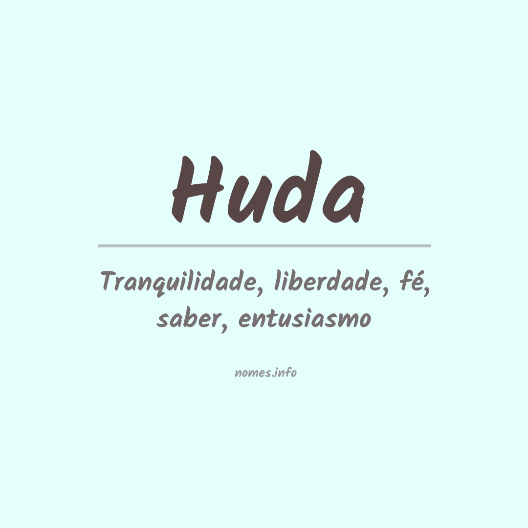 Significado do nome Huda