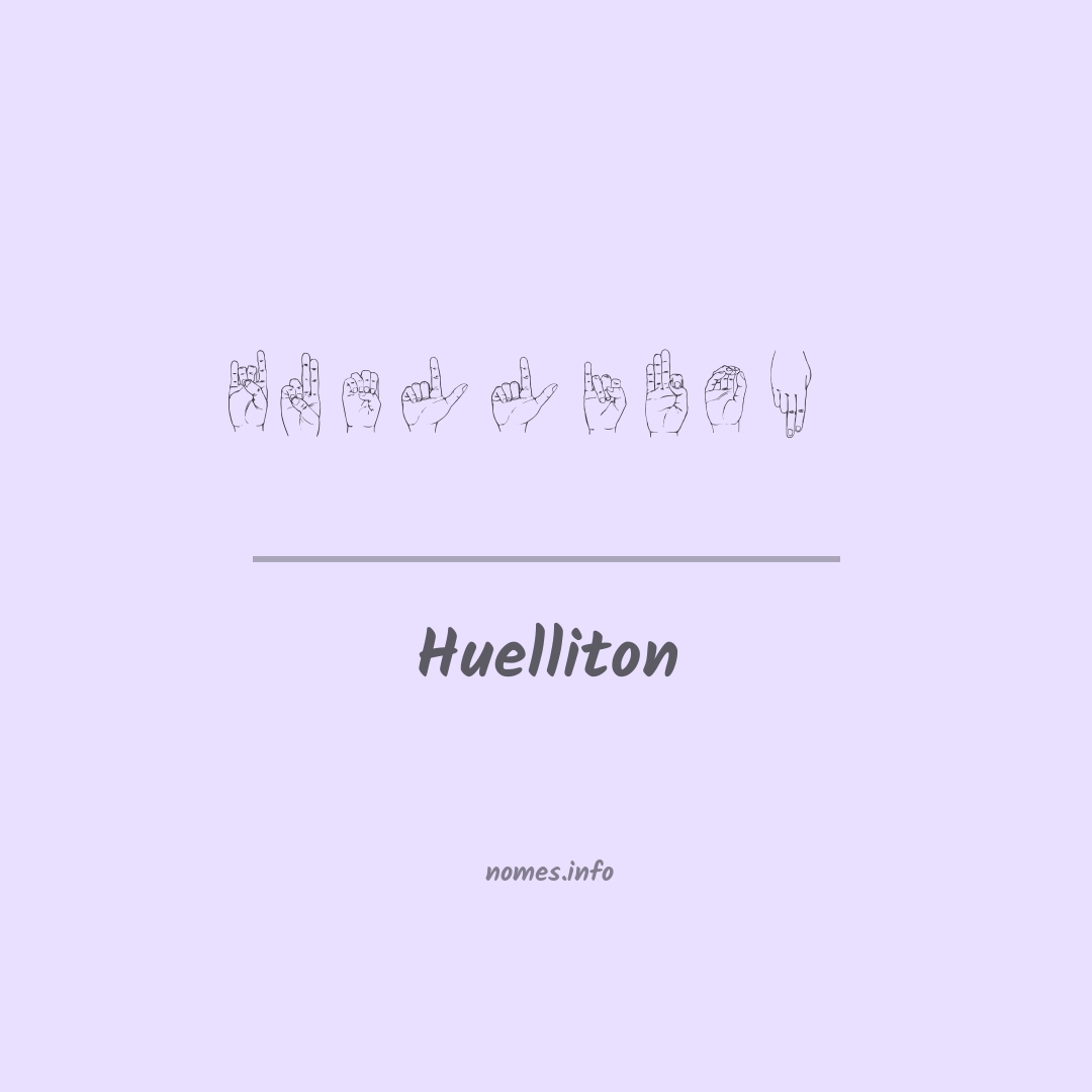 Huelliton em Libras