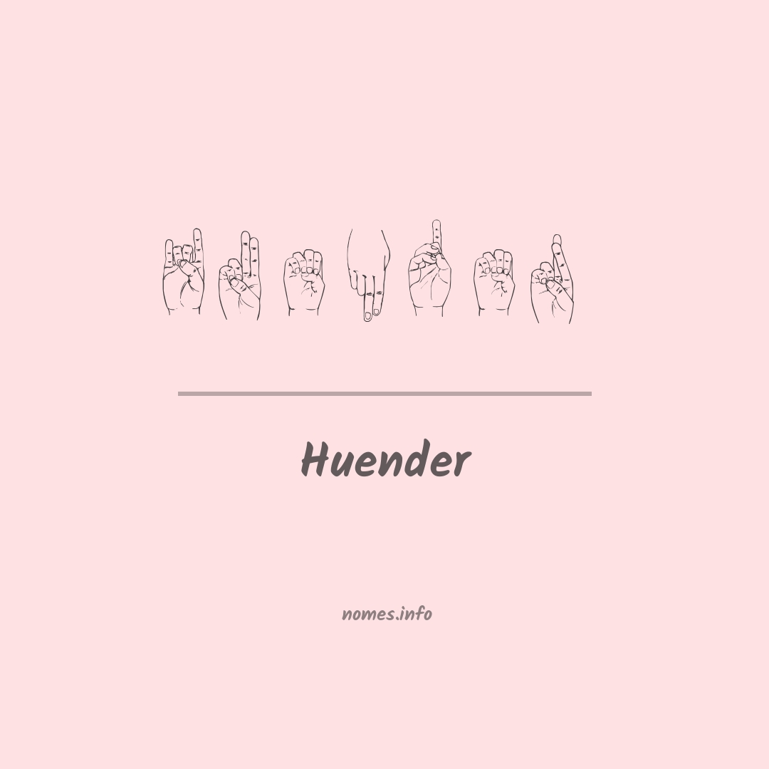 Huender em Libras