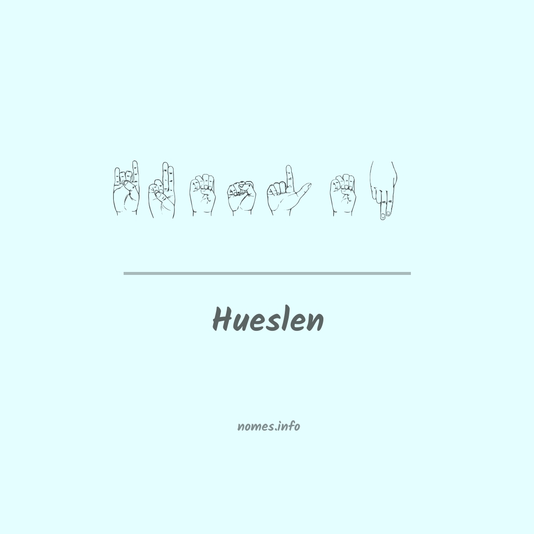 Hueslen em Libras