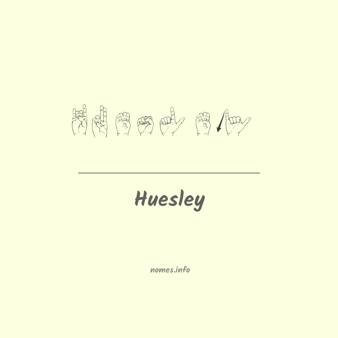 Huesley em Libras