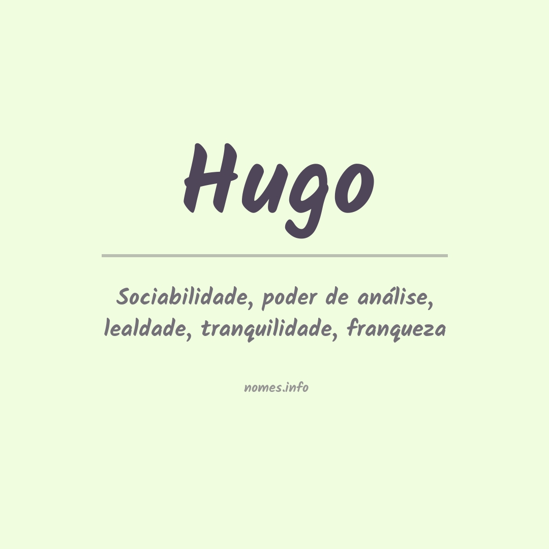 Significado do nome Hugo