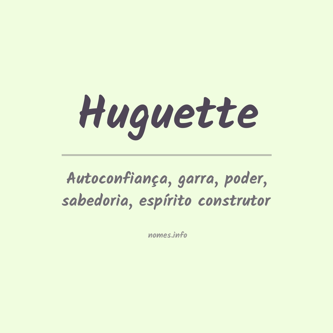 Significado do nome Huguette