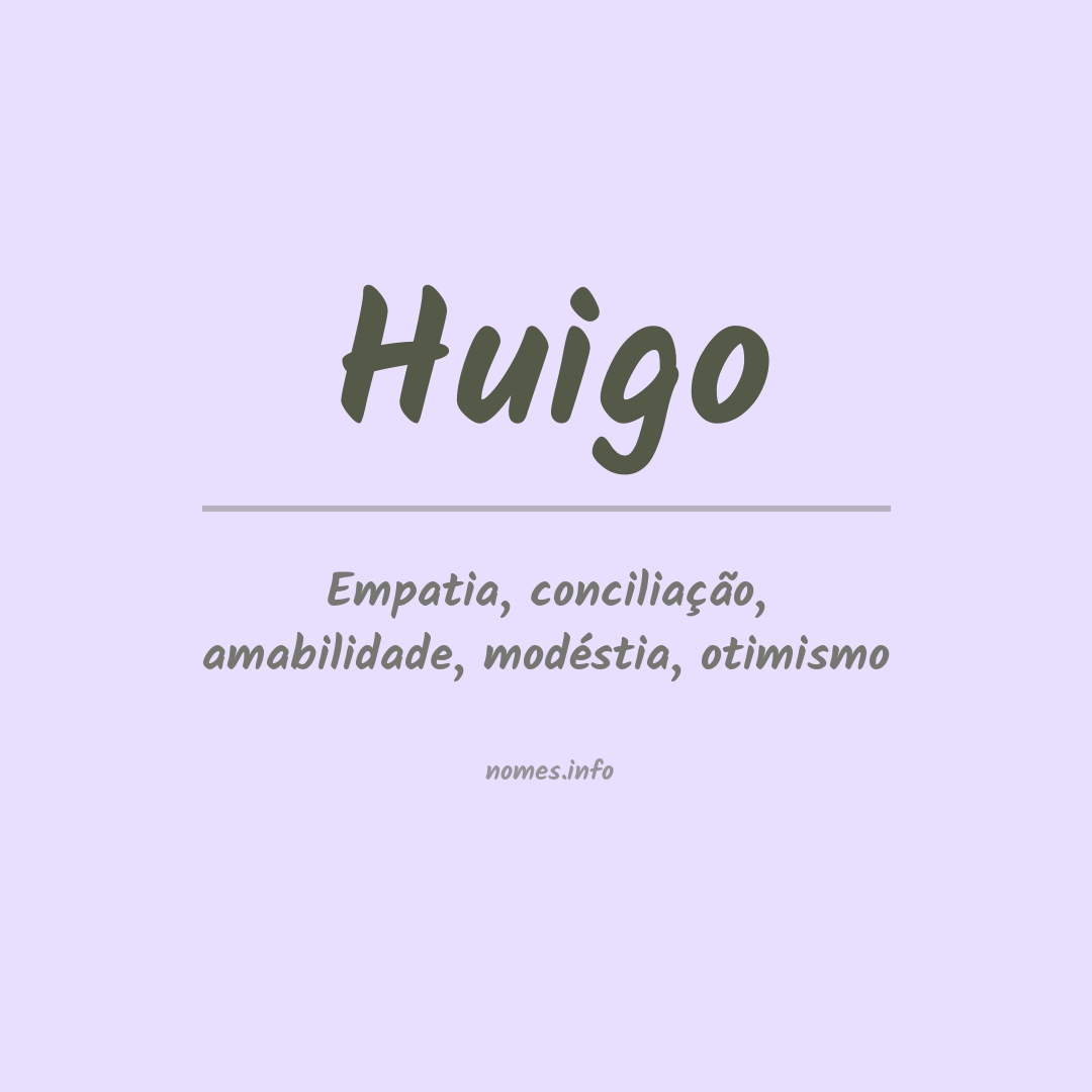 Significado do nome Huigo