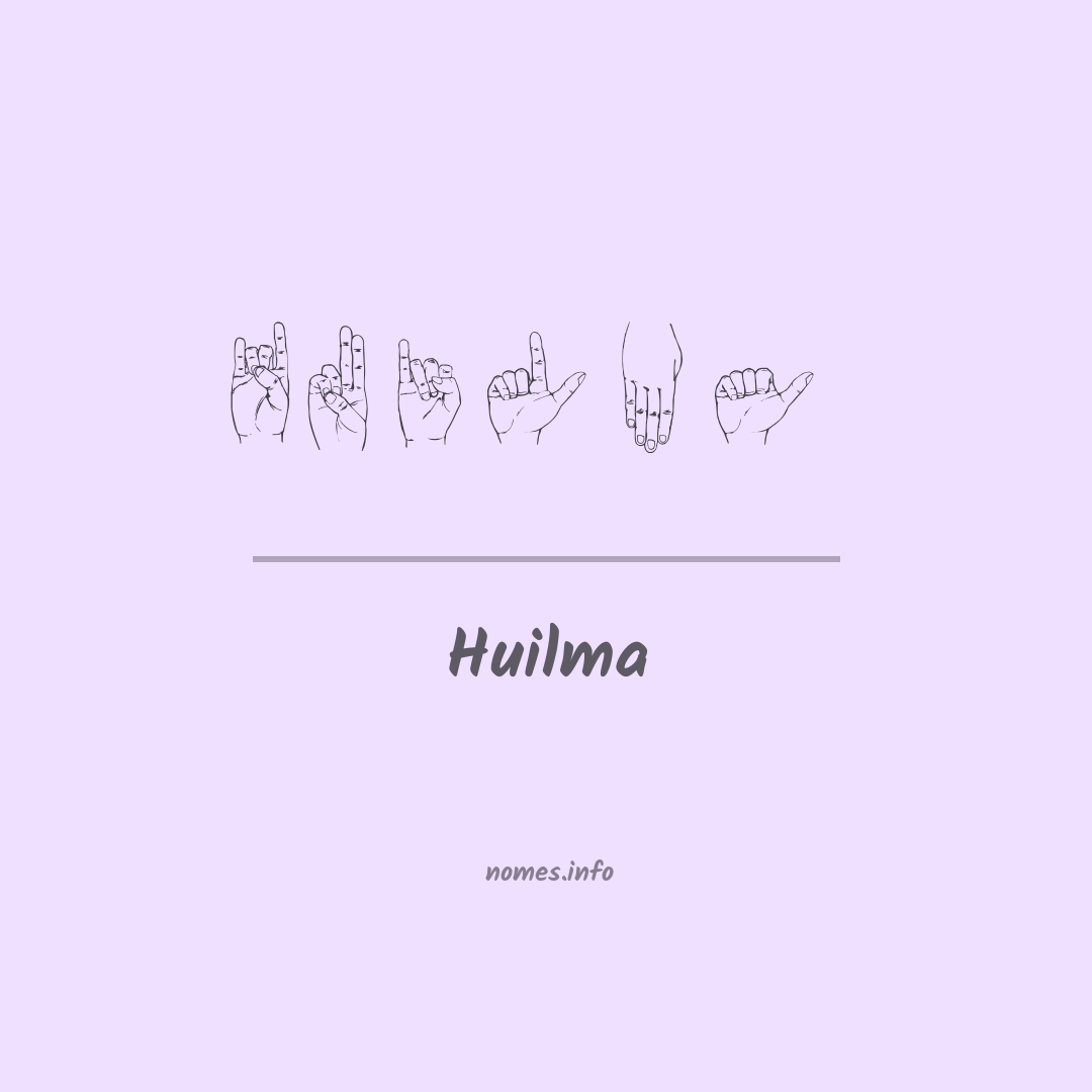 Huilma em Libras