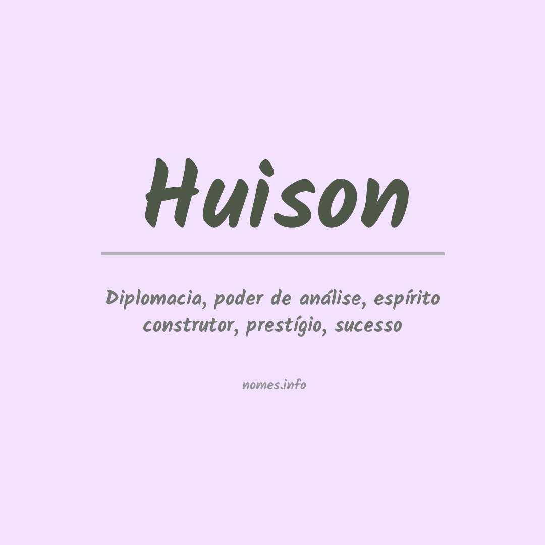 Significado do nome Huison