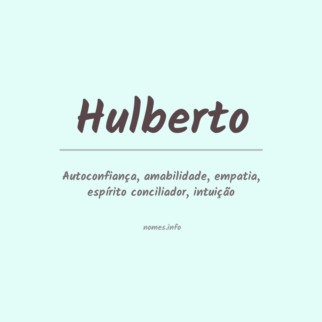 Significado do nome Hulberto