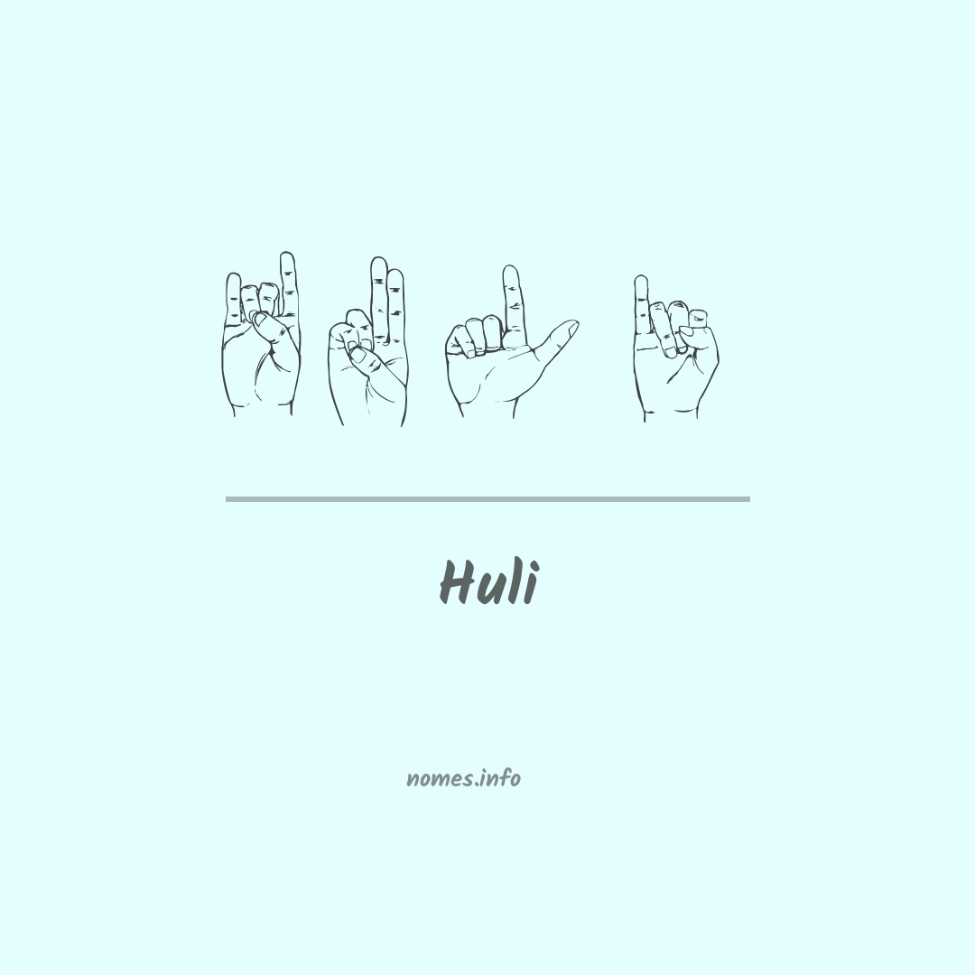 Huli em Libras