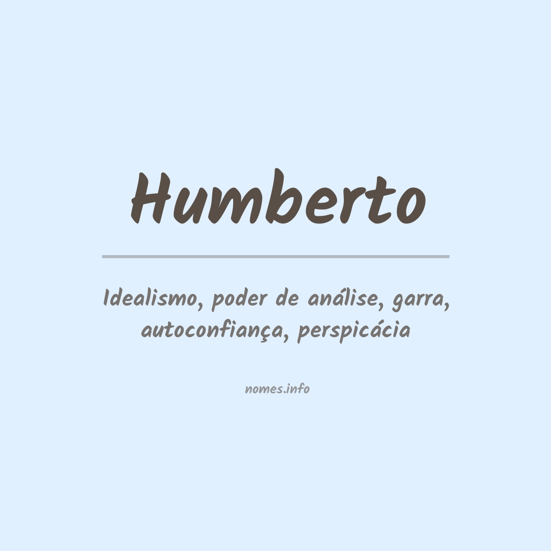 Significado do nome Humberto
