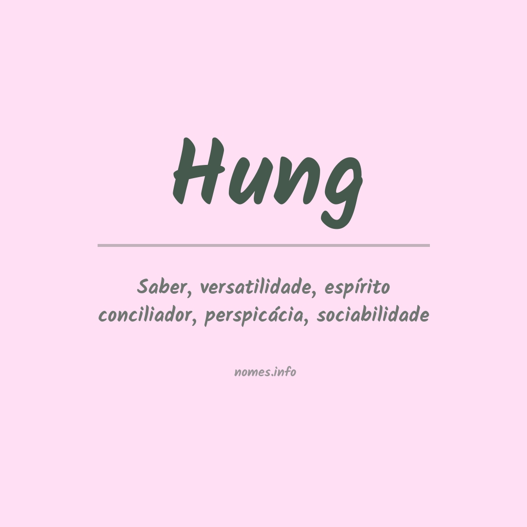 Significado do nome Hung