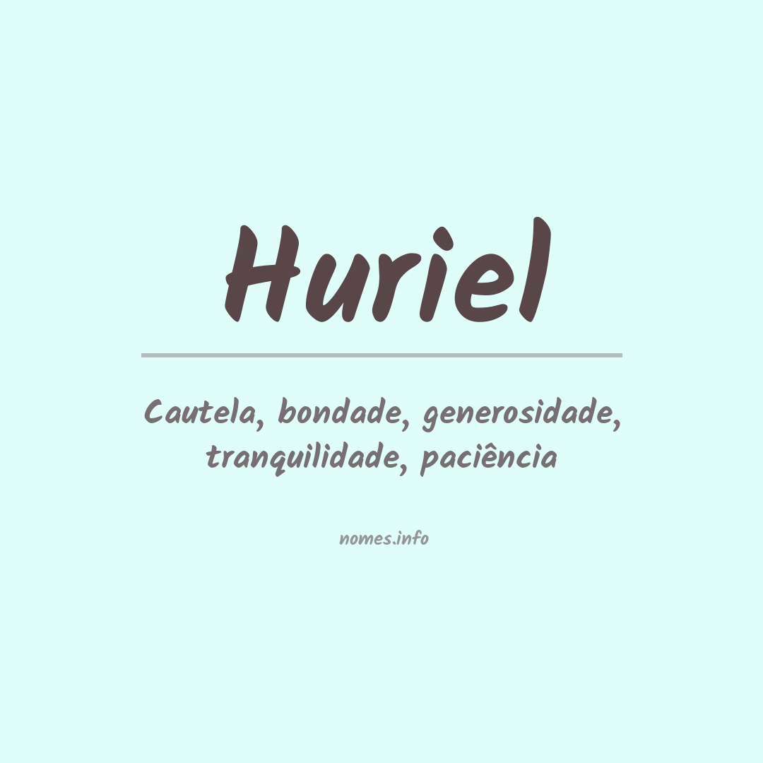 Significado do nome Huriel