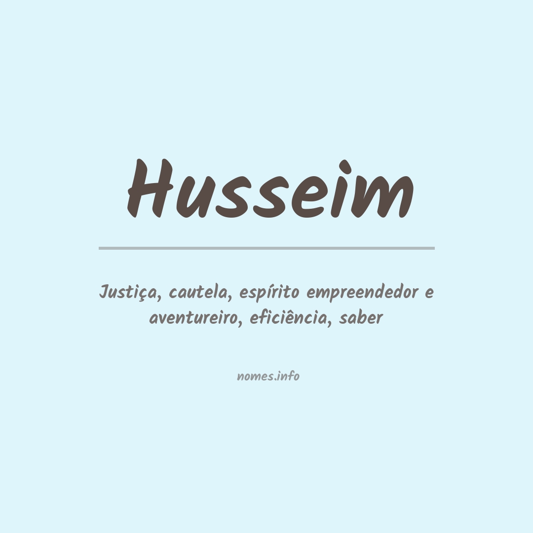 Significado do nome Husseim