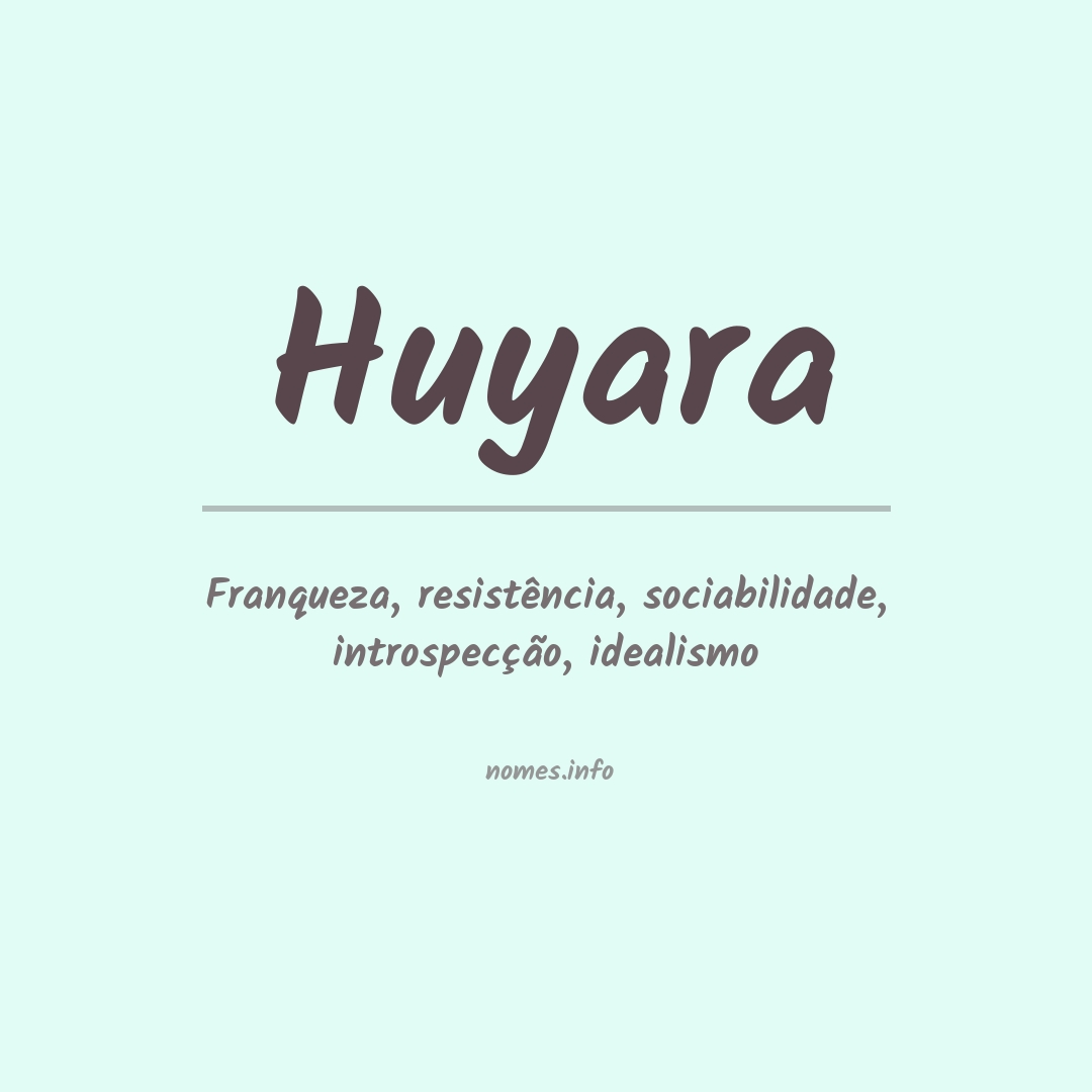 Significado do nome Huyara
