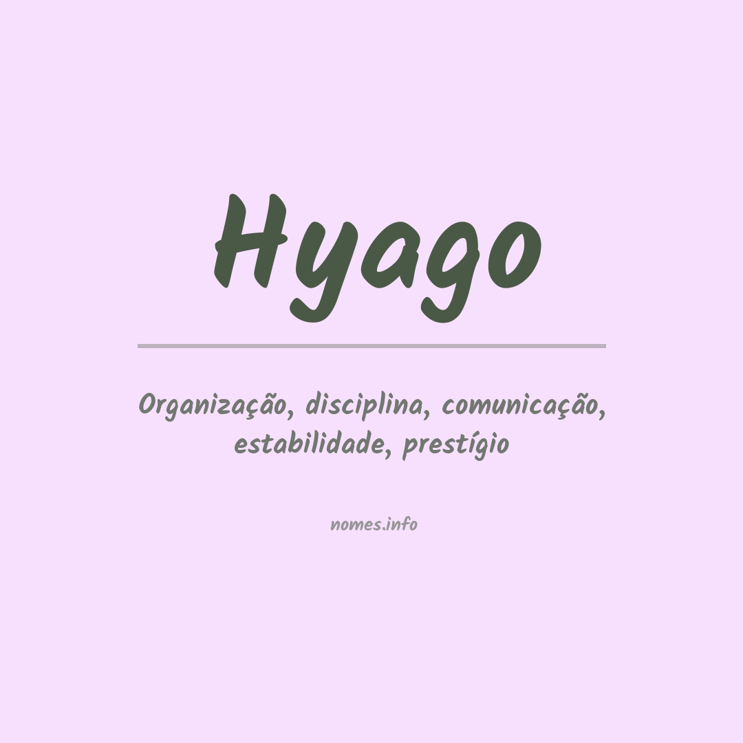 Significado do nome Hyago